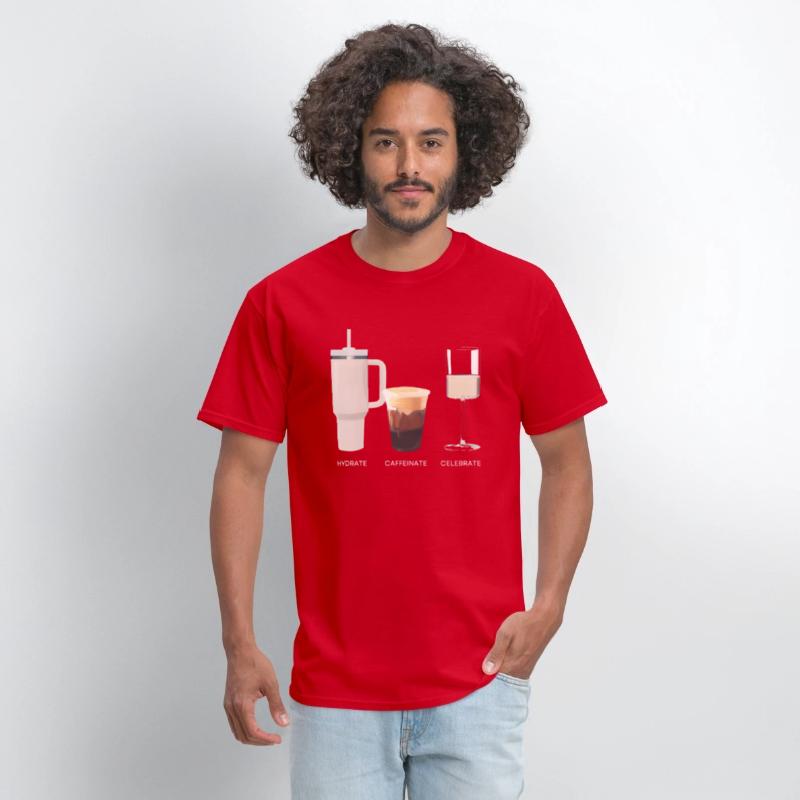 Hydrate Caffeinate Celebrate Water Coffee Rose