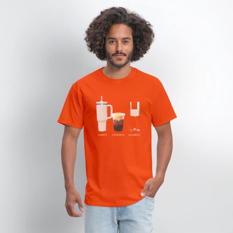 Hydrate Caffeinate Celebrate Water Coffee Rose