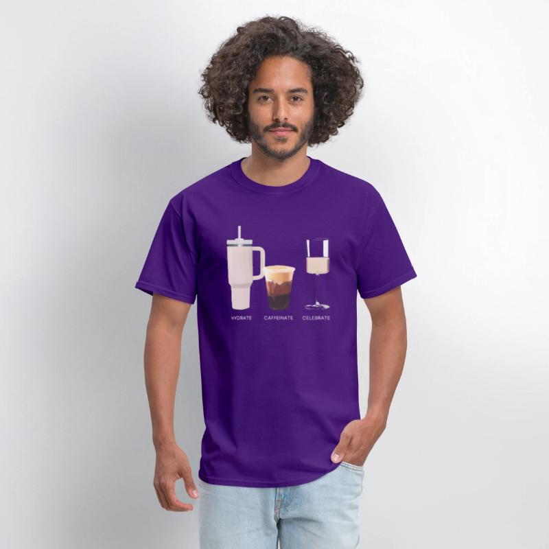Hydrate Caffeinate Celebrate Water Coffee Rose