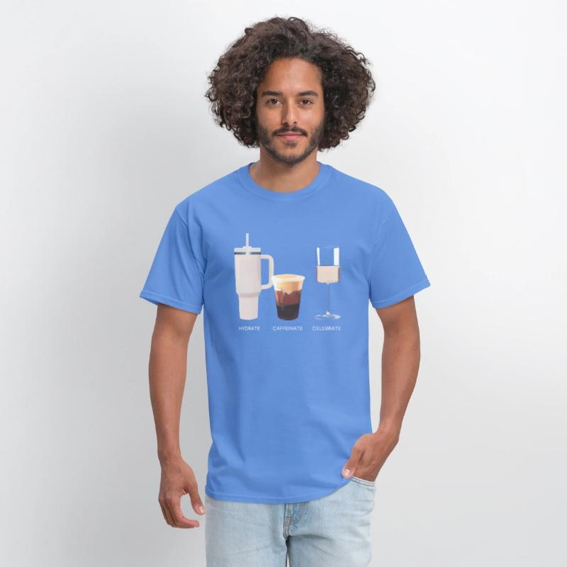 Hydrate Caffeinate Celebrate Water Coffee Rose