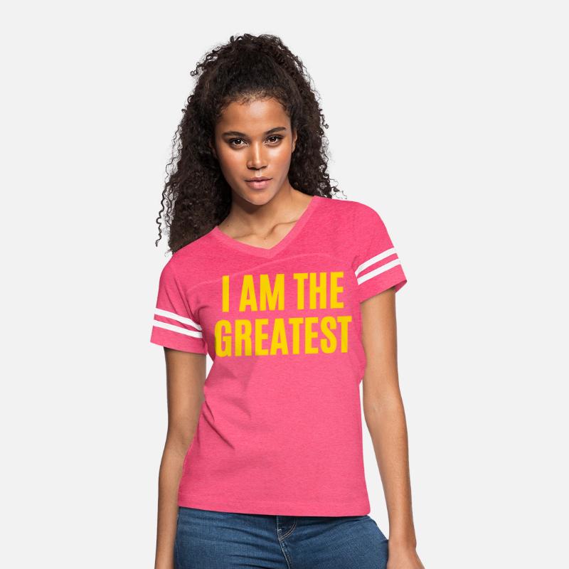 I AM THE GREATEST (in gold letters)