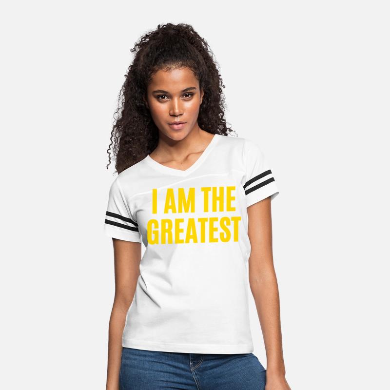 I AM THE GREATEST (in gold letters)