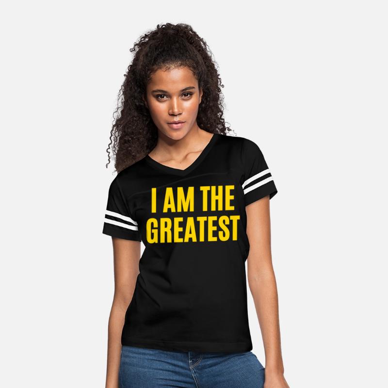 I AM THE GREATEST (in gold letters)
