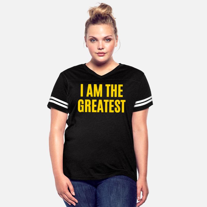 I AM THE GREATEST (in gold letters)