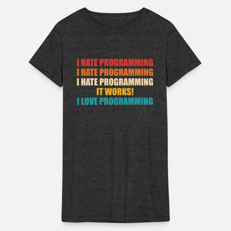 I Hate Programming Funny Retro Vintage