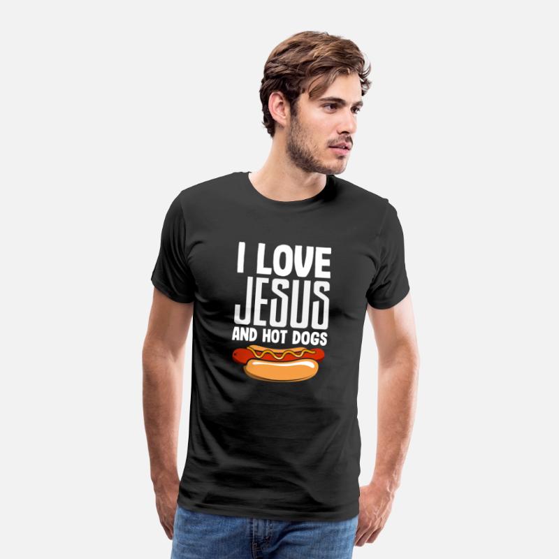 I Love Jesus And Hot Dogs Fun Design