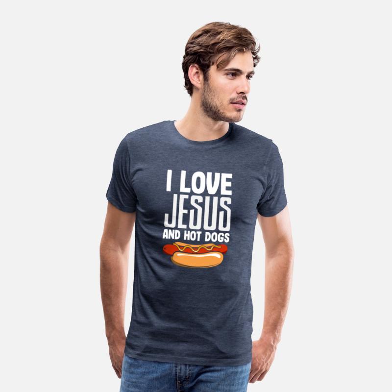 I Love Jesus And Hot Dogs Fun Design