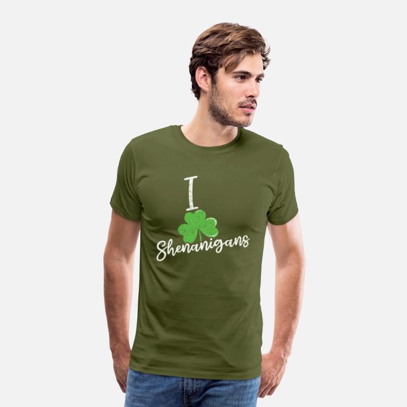 I Love Shenanigans Clover Shamrock Saint Patricks