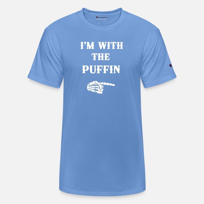 I m With Puffin Bird Couple Matching Halloween Cos
