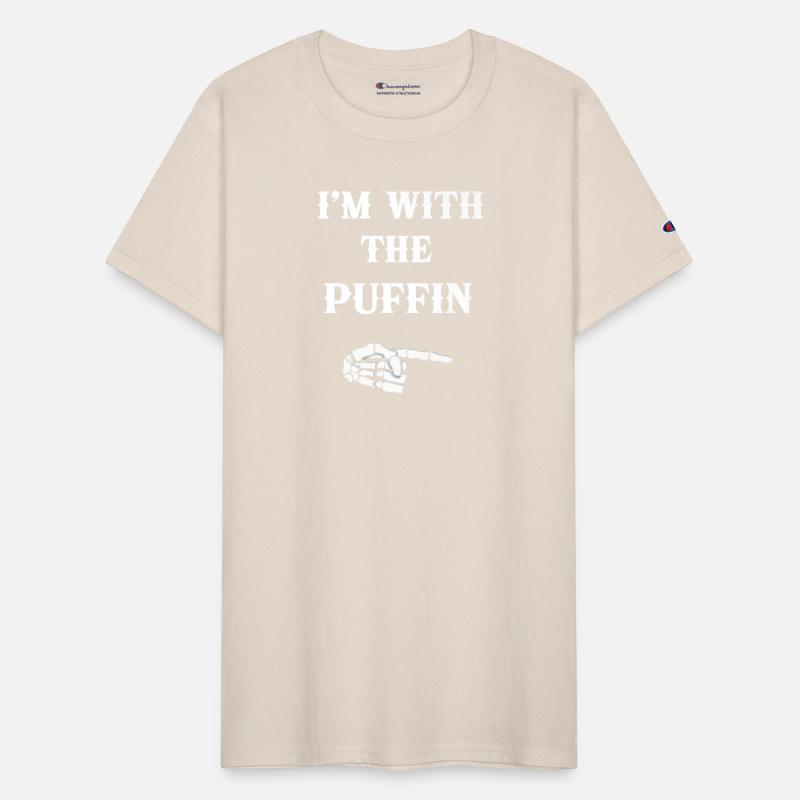 I m With Puffin Bird Couple Matching Halloween Cos