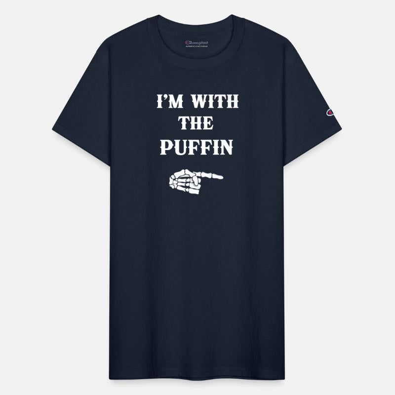 I m With Puffin Bird Couple Matching Halloween Cos