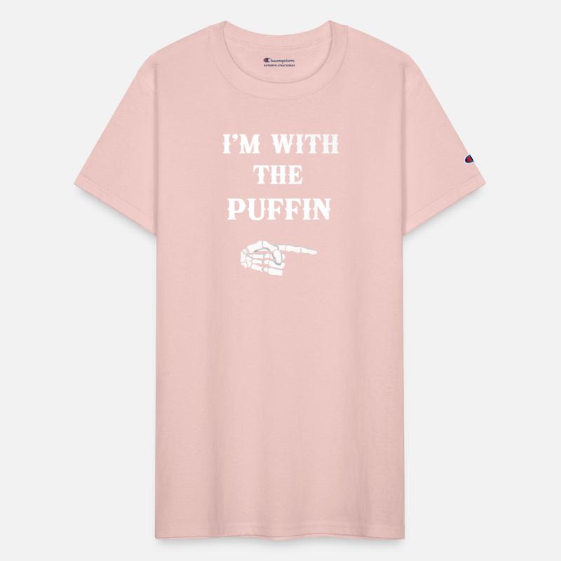 I m With Puffin Bird Couple Matching Halloween Cos