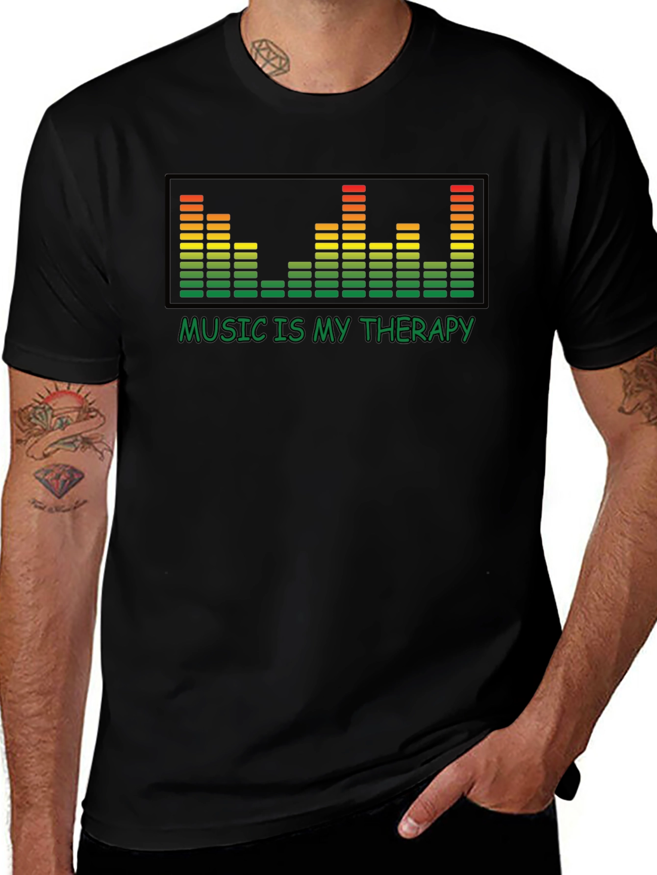 Music is My Therapy Graphic Tee