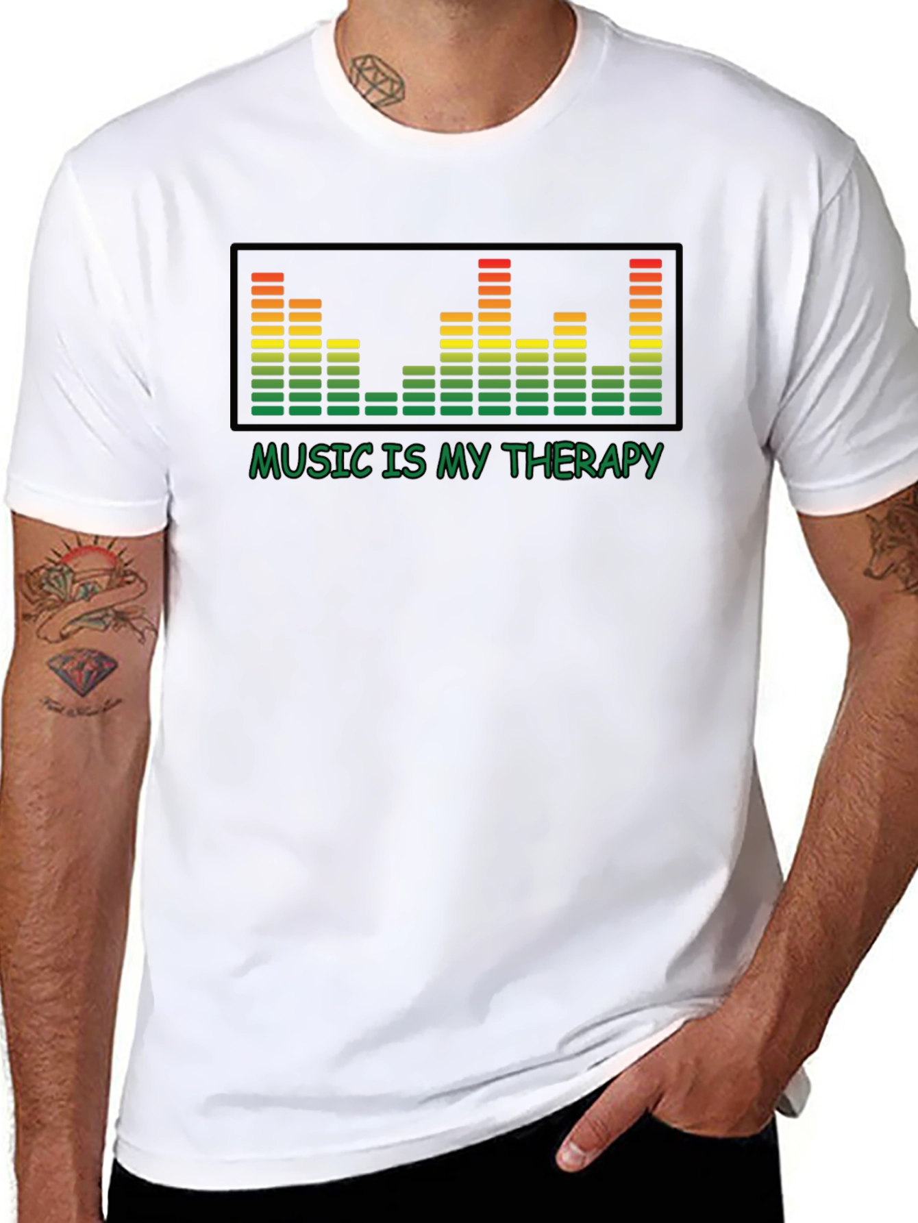 Music is My Therapy Graphic Tee