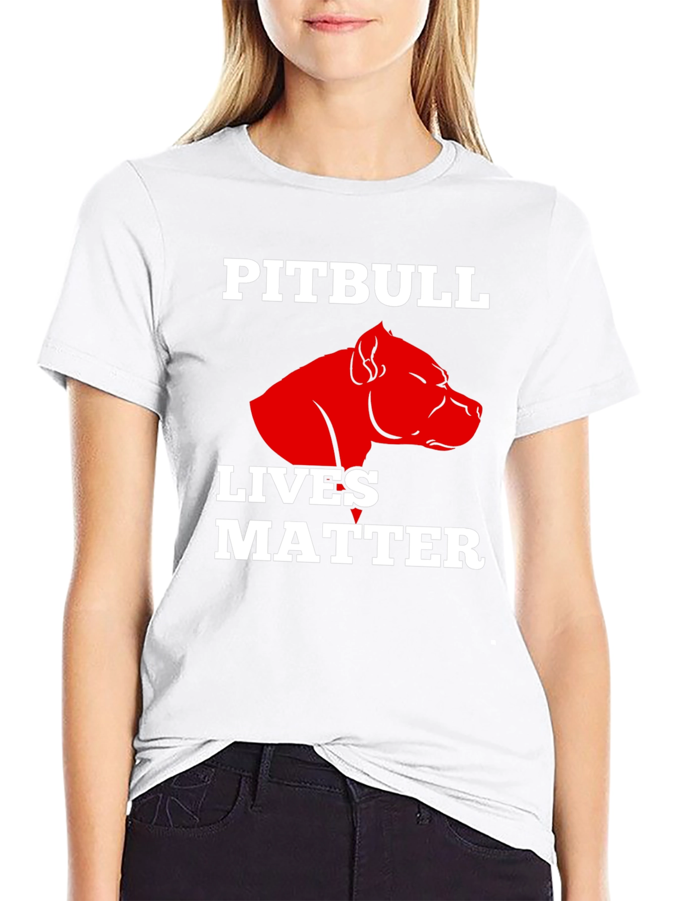 Pitbull Lives Matter Graphic T-Shirt