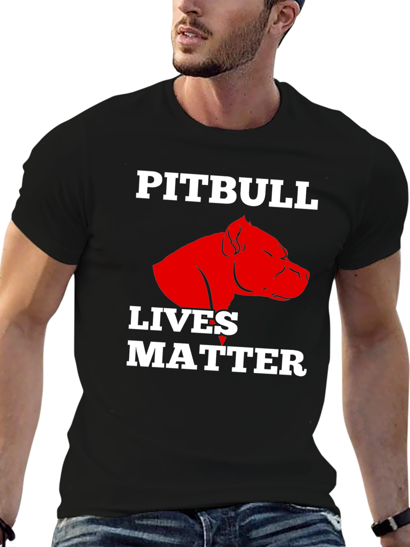Pitbull Lives Matter Graphic T-Shirt