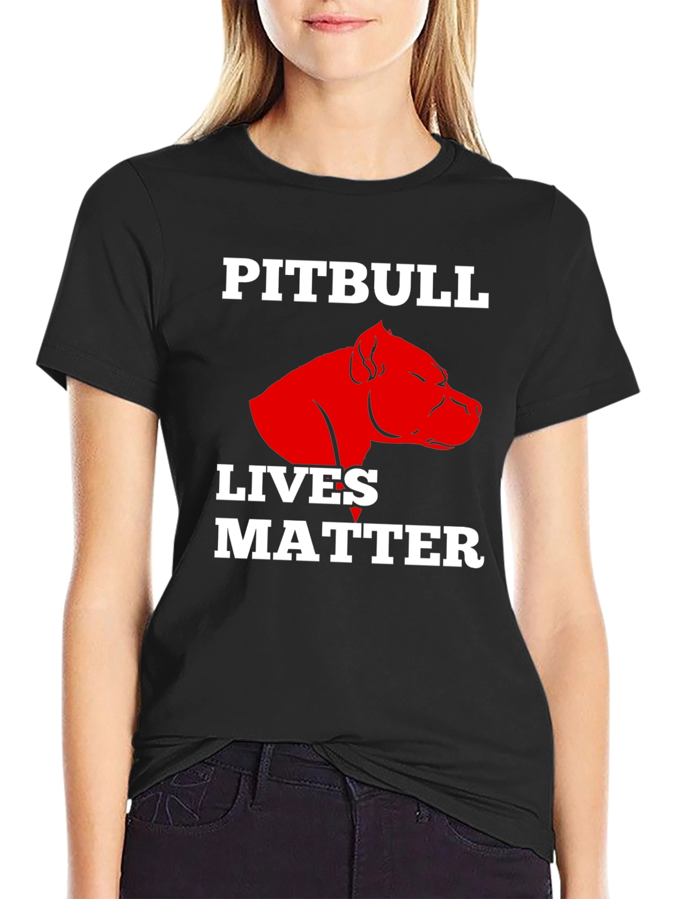Pitbull Lives Matter Graphic T-Shirt