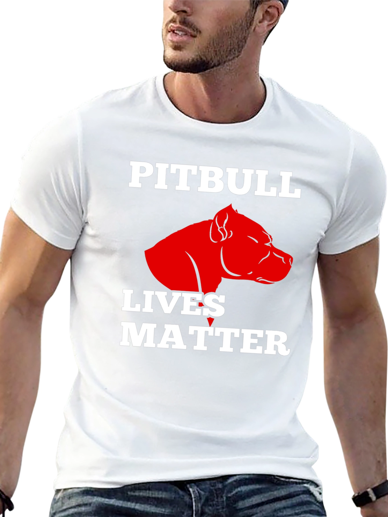 Pitbull Lives Matter Graphic T-Shirt