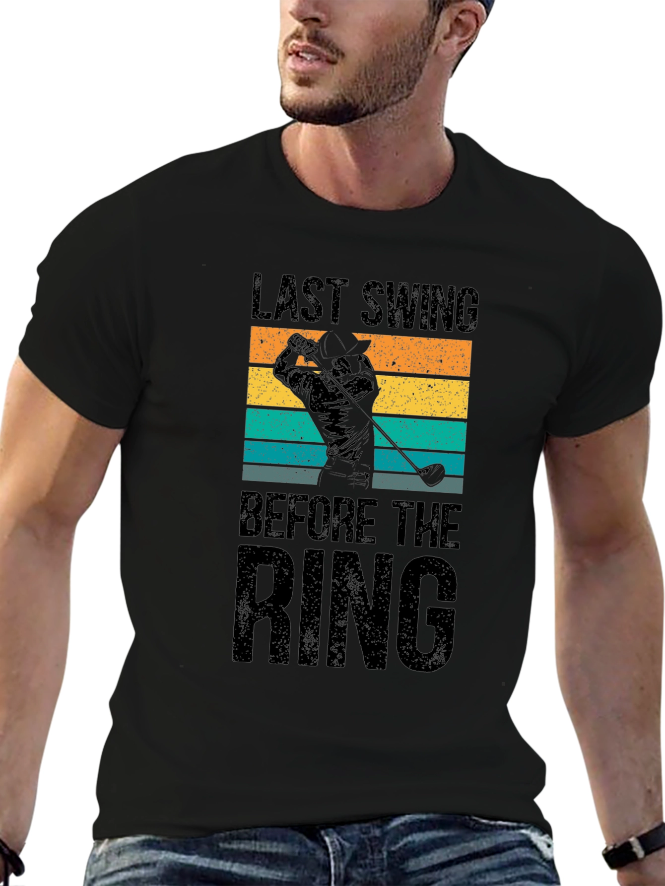 Last Swing Before the Ring Golfer T-Shirt
