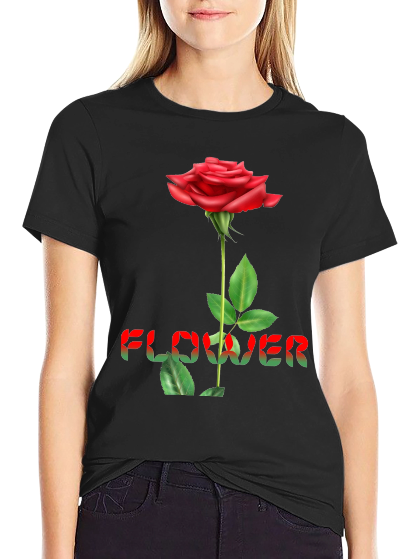Rose Flower Graphic T-Shirt | Unisex Soft Cotton Tee