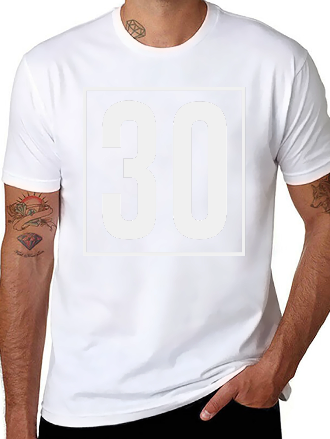 Bold 30th Birthday T-Shirt - Black