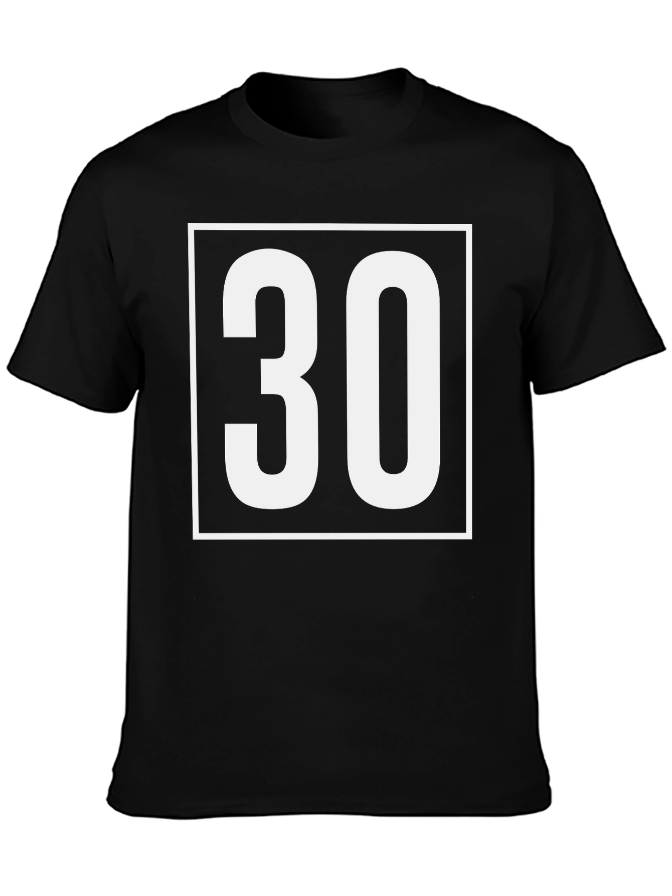 Bold 30th Birthday T-Shirt - Black