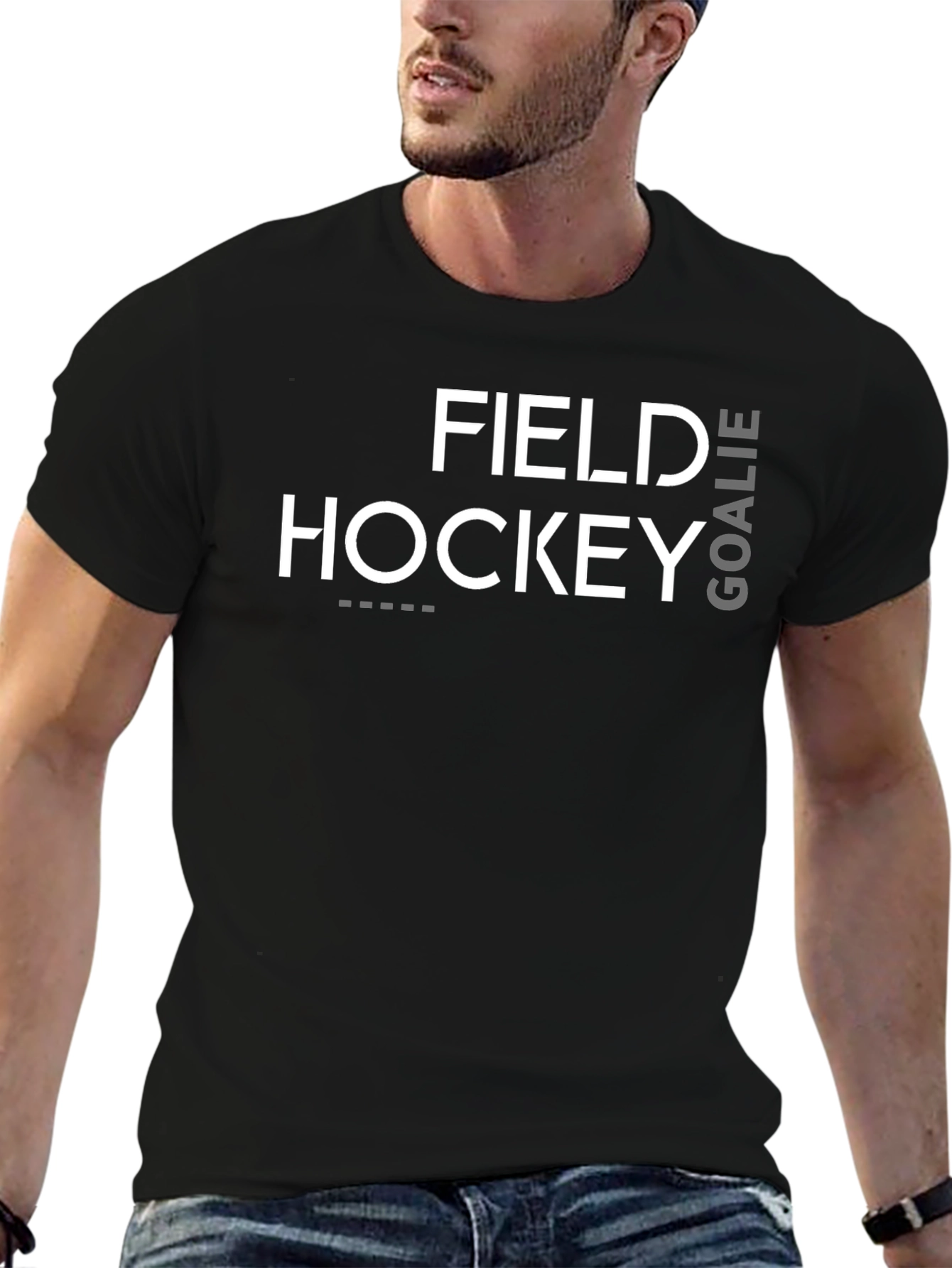 Field Hockey Goalie Black T-Shirt