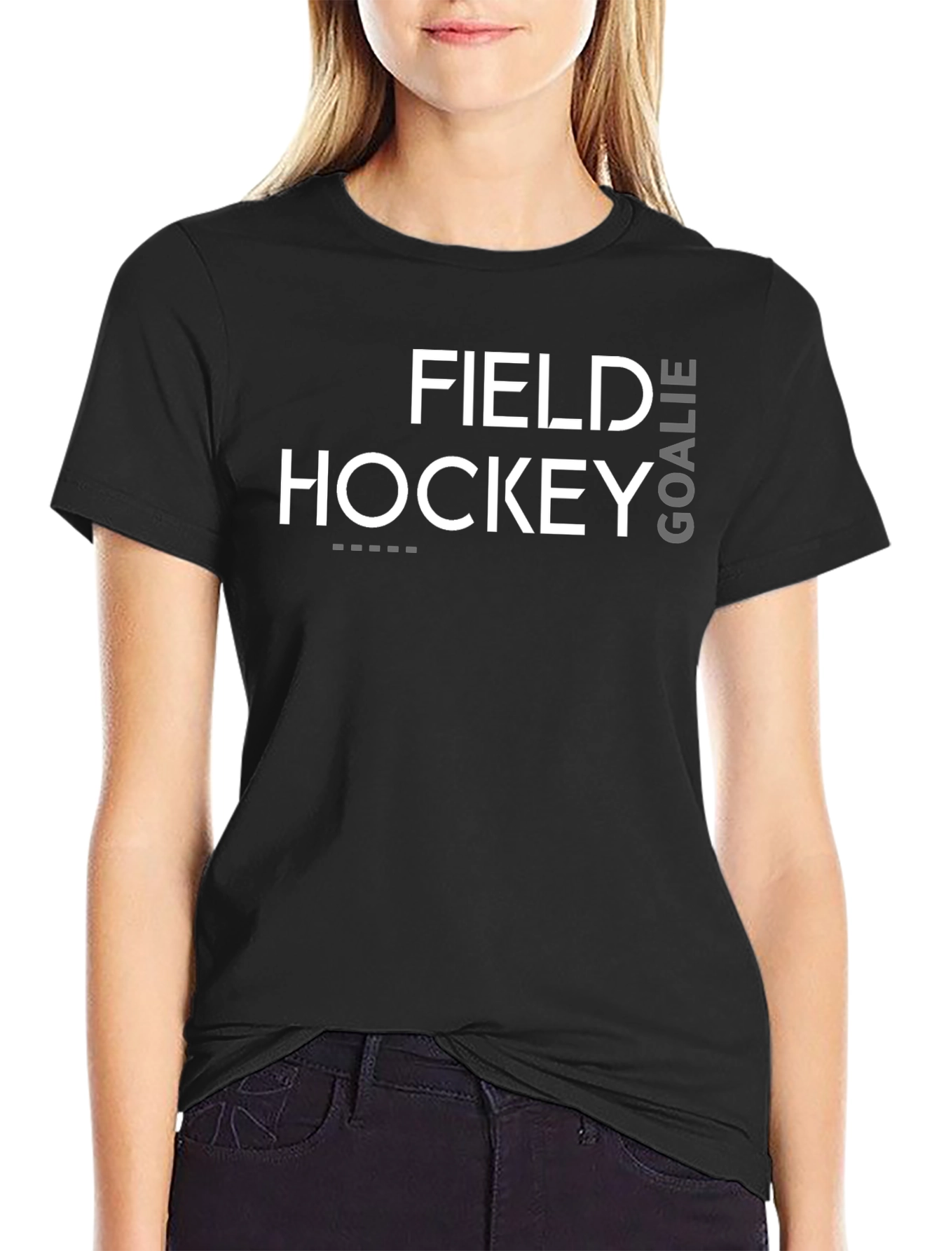 Field Hockey Goalie Black T-Shirt