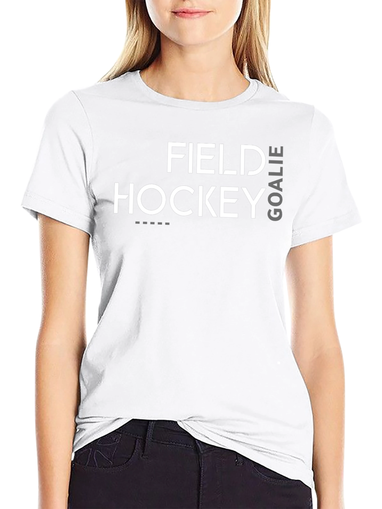 Field Hockey Goalie Black T-Shirt