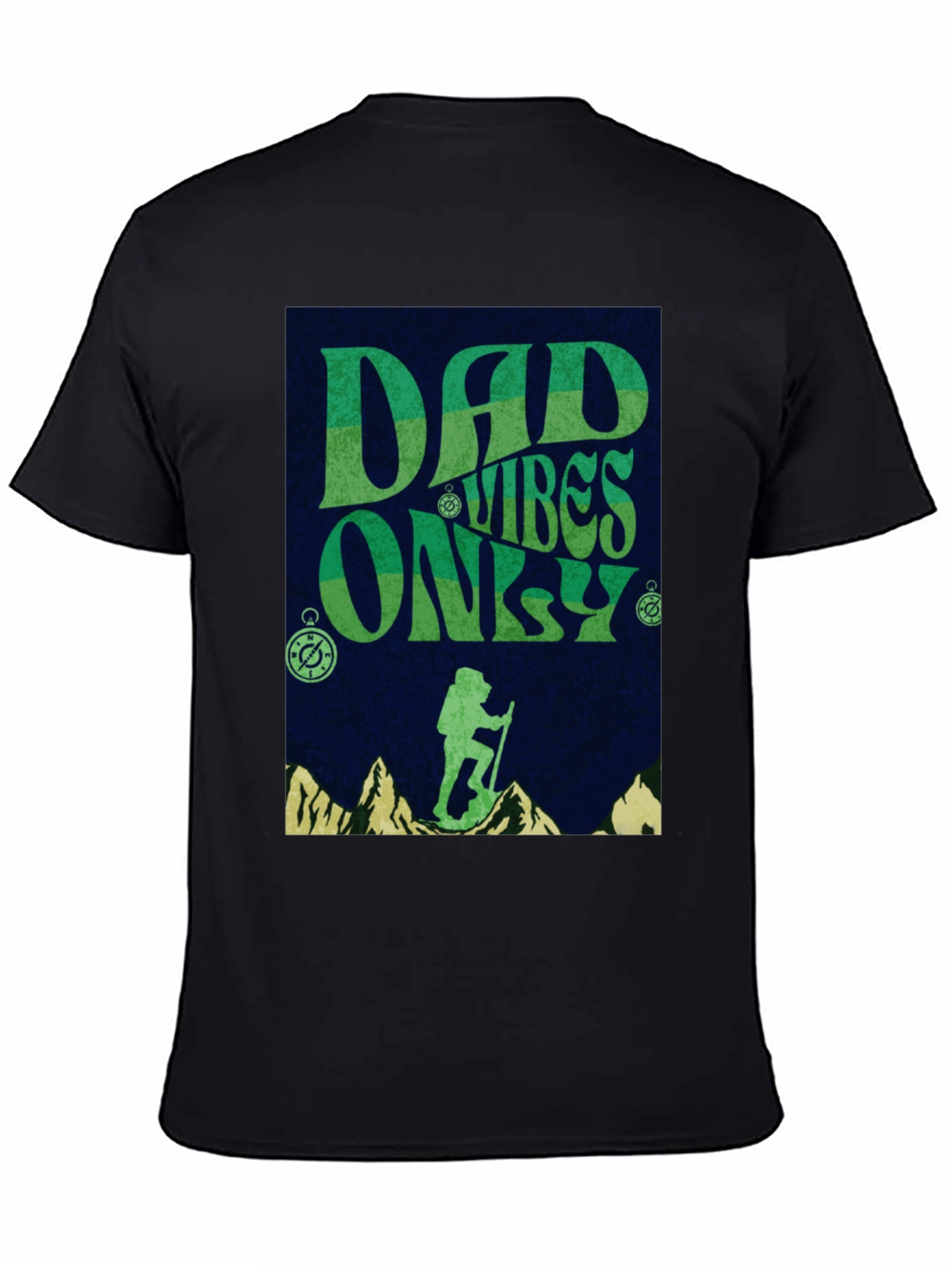 Dad Vibes Only Hiking Graphic Tee