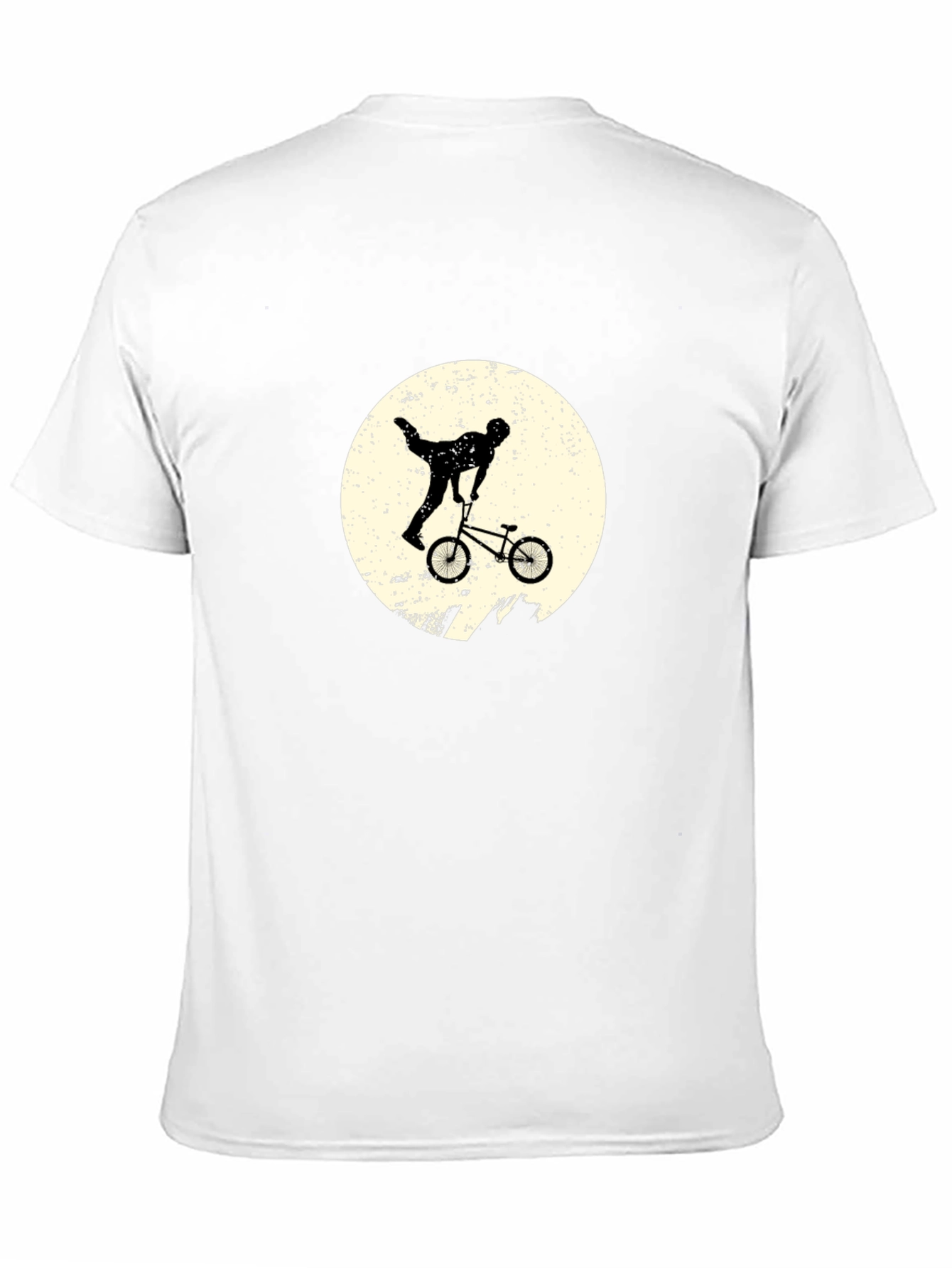 BMX Stunt Silhouette Black T-Shirt
