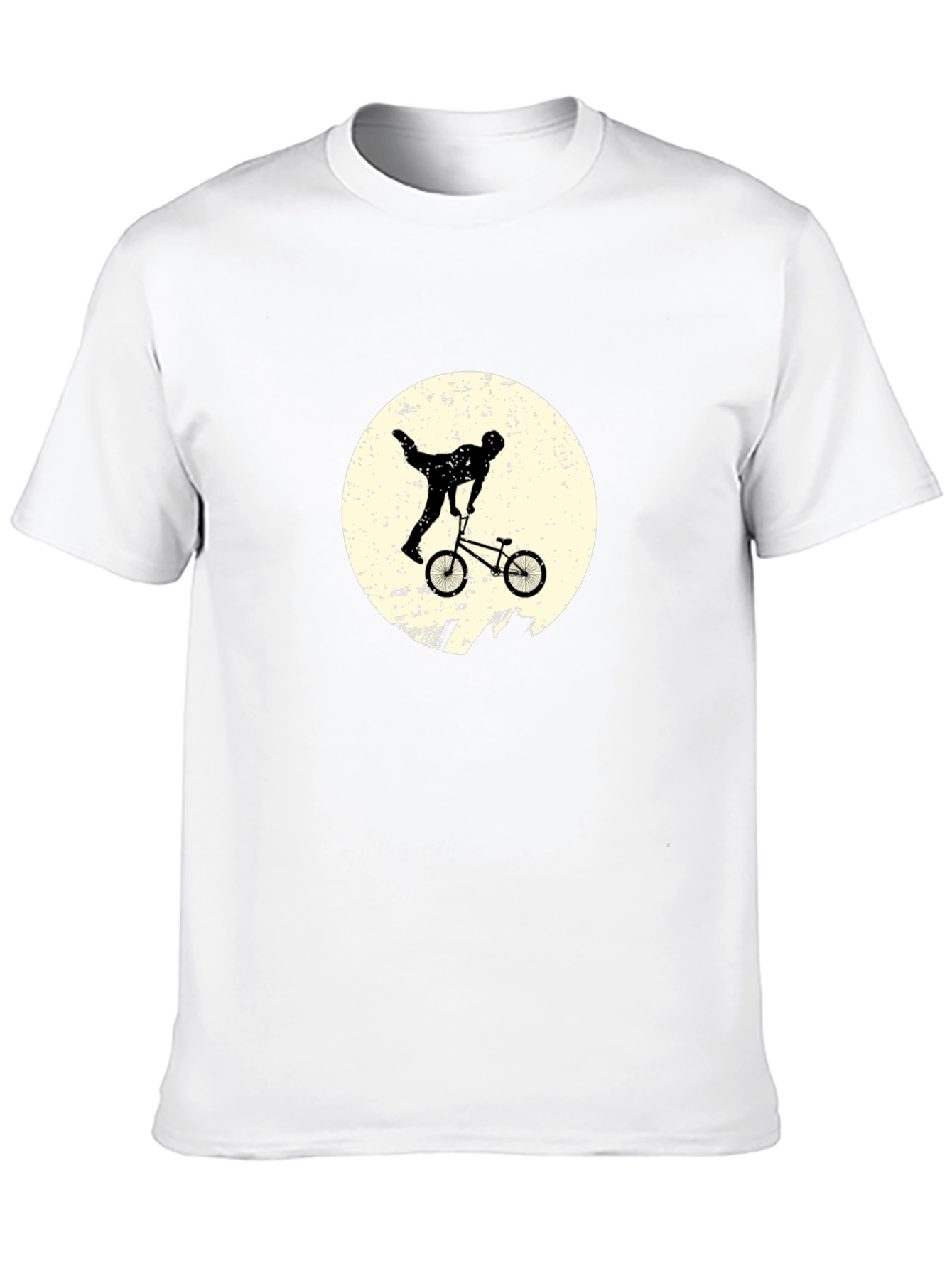 BMX Stunt Silhouette Black T-Shirt