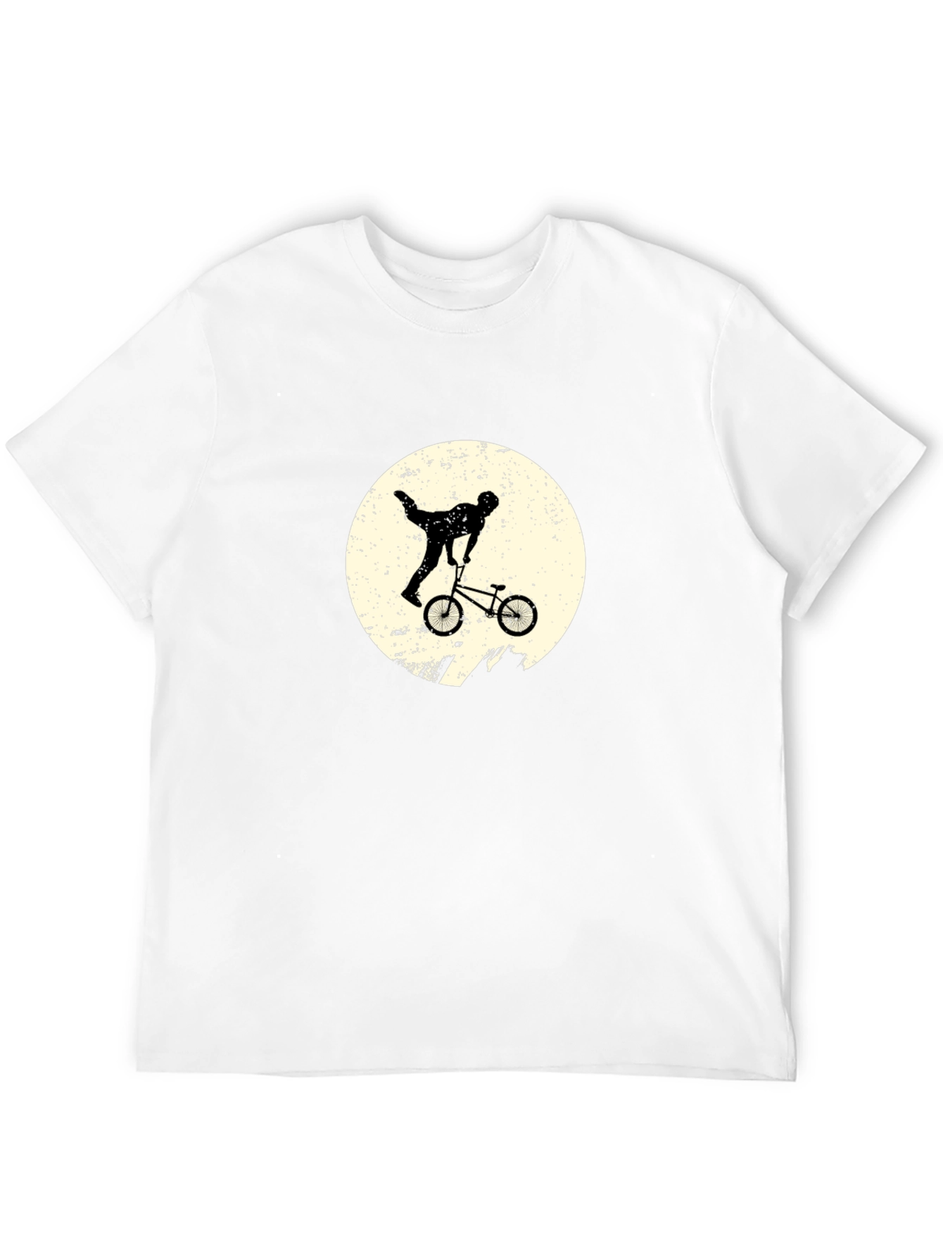 BMX Stunt Silhouette Black T-Shirt