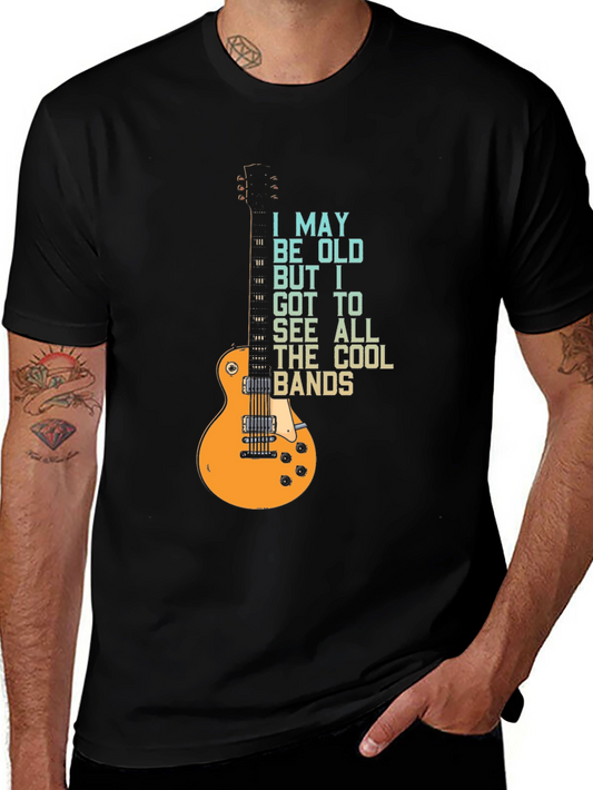 Vintage Guitar T-Shirt: I May Be Old Cool Bands Tee