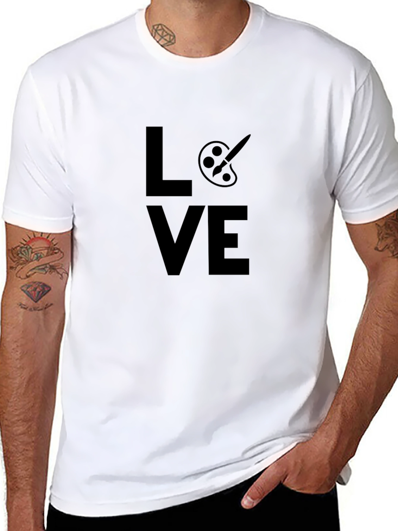 Love Art T-Shirt | Artist Painter Palette Tee