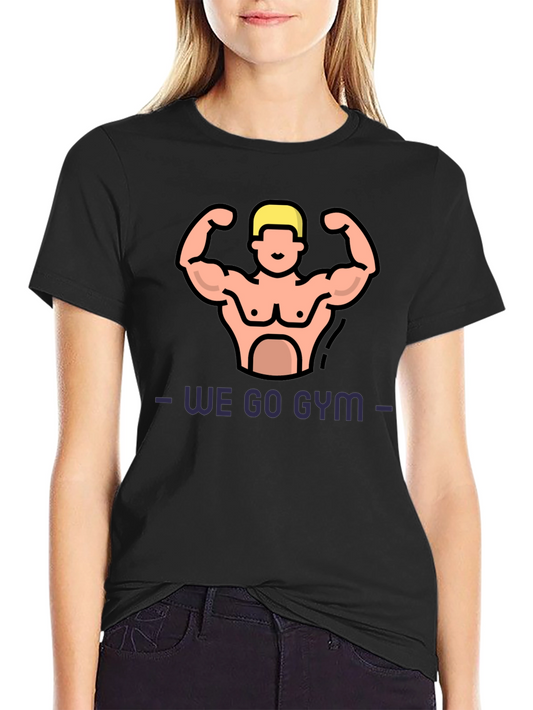 We Go Gym Graphic Tee - Black