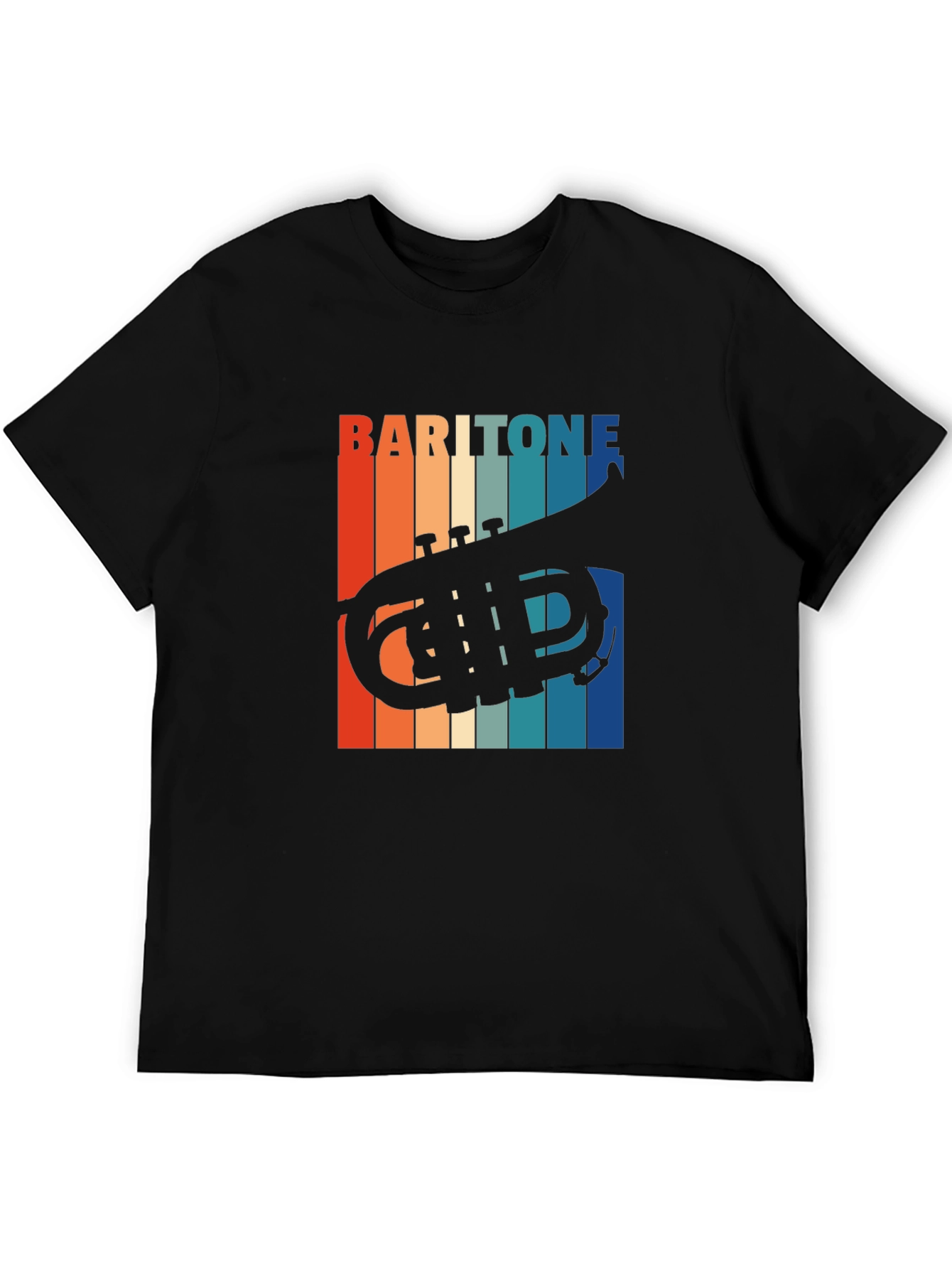 Baritone Horn Retro T-Shirt - Music Lovers Gift