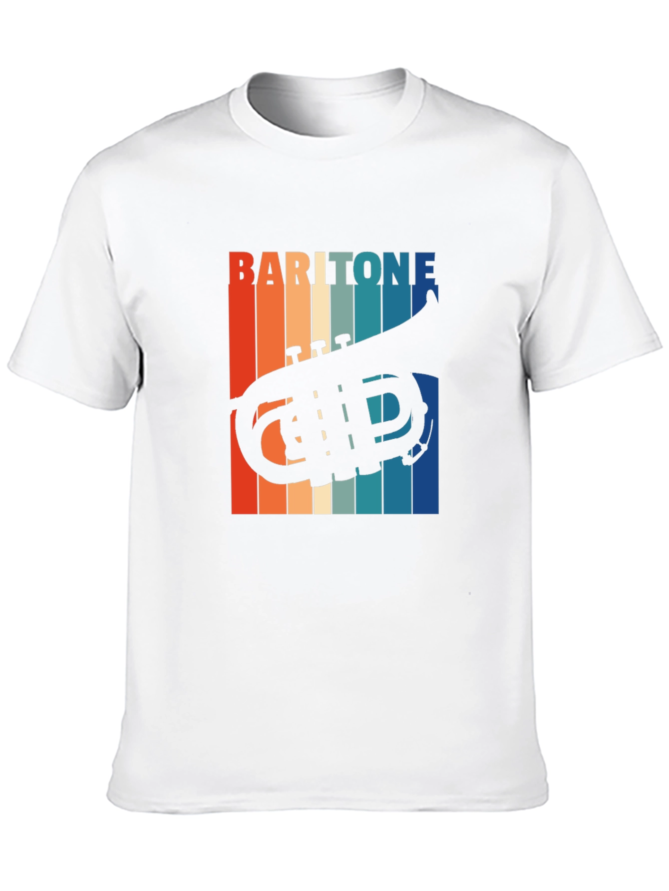 Baritone Horn Retro T-Shirt - Music Lovers Gift