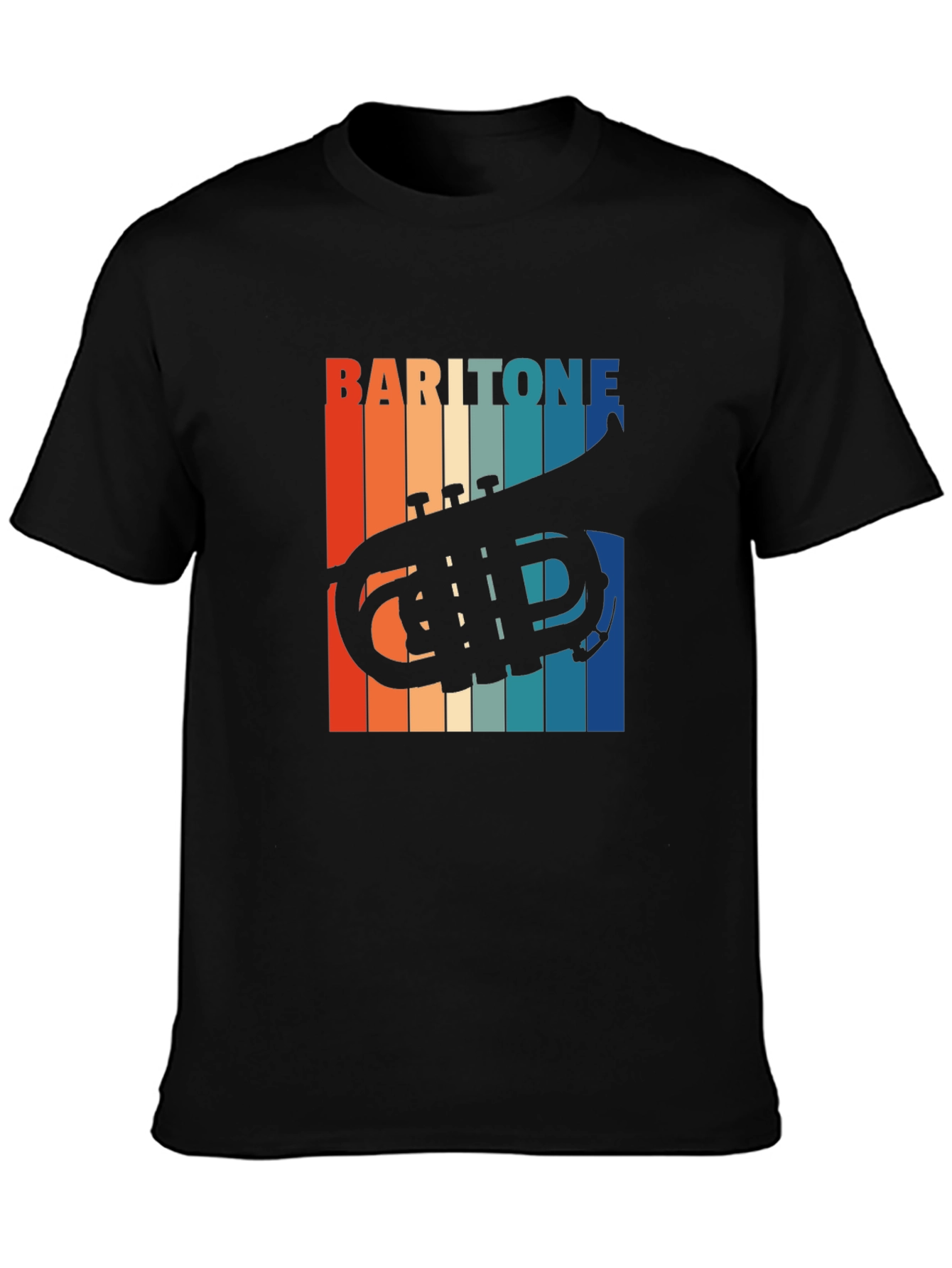 Baritone Horn Retro T-Shirt - Music Lovers Gift
