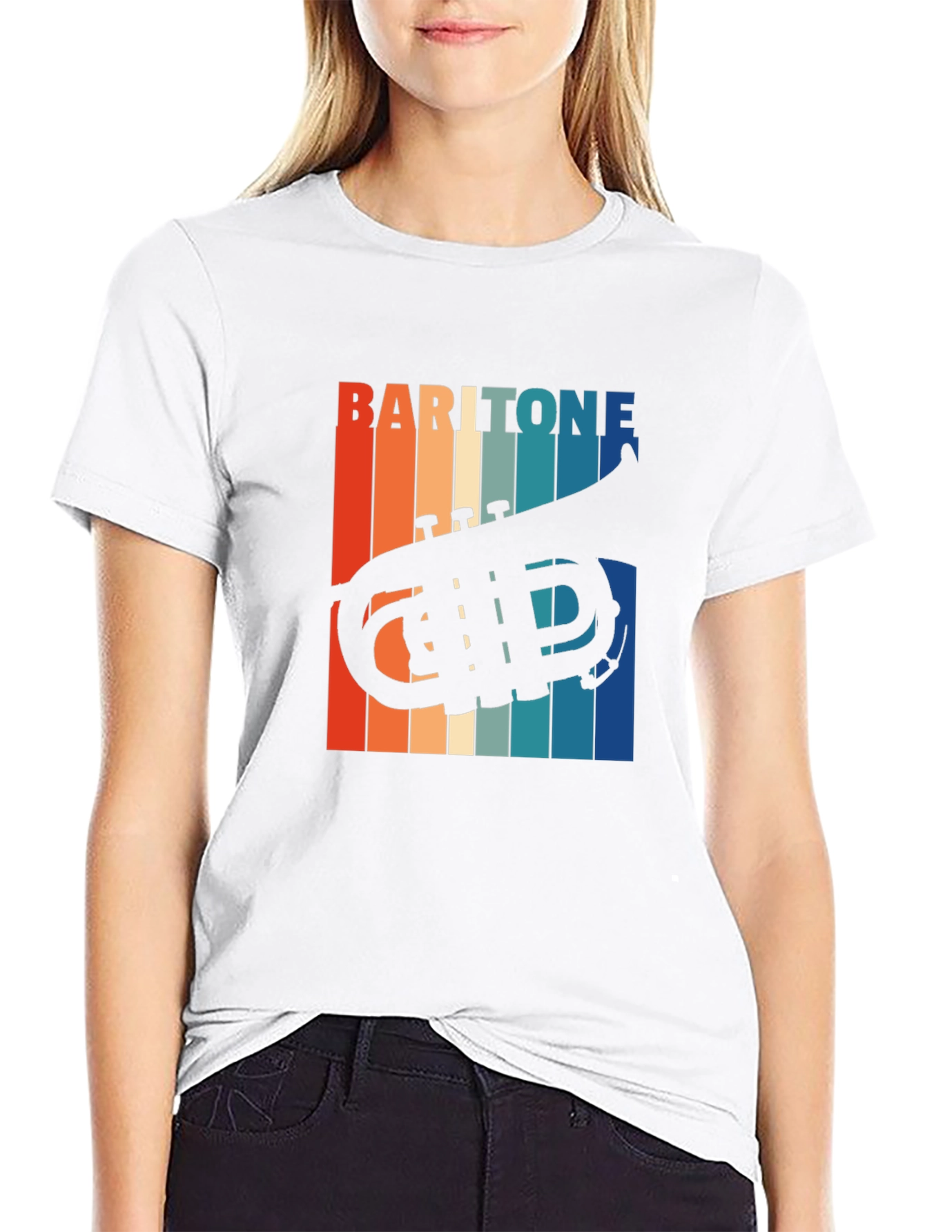 Baritone Horn Retro T-Shirt - Music Lovers Gift