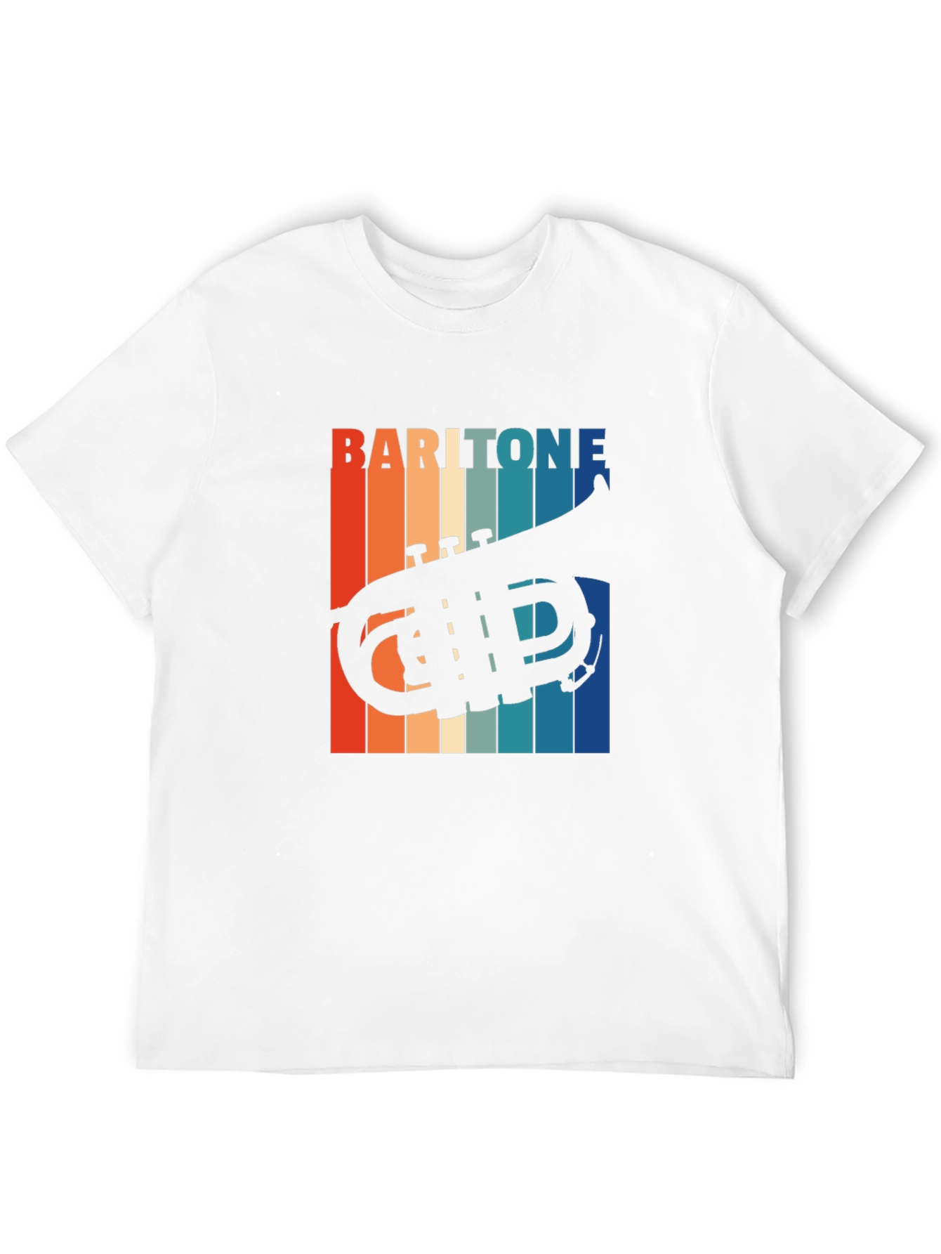 Baritone Horn Retro T-Shirt - Music Lovers Gift