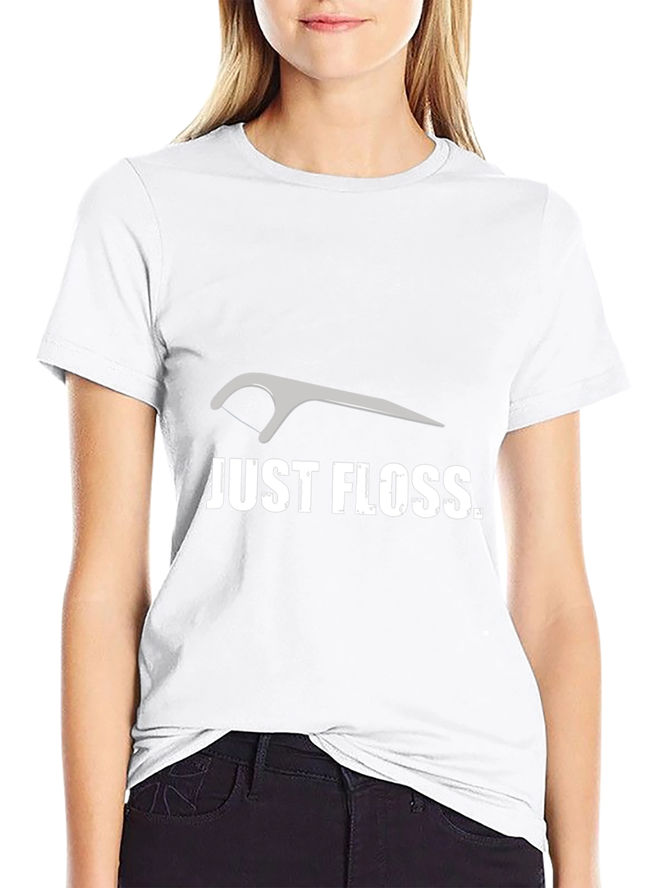 Just Floss Graphic Tee - Dental Hygiene T-Shirt