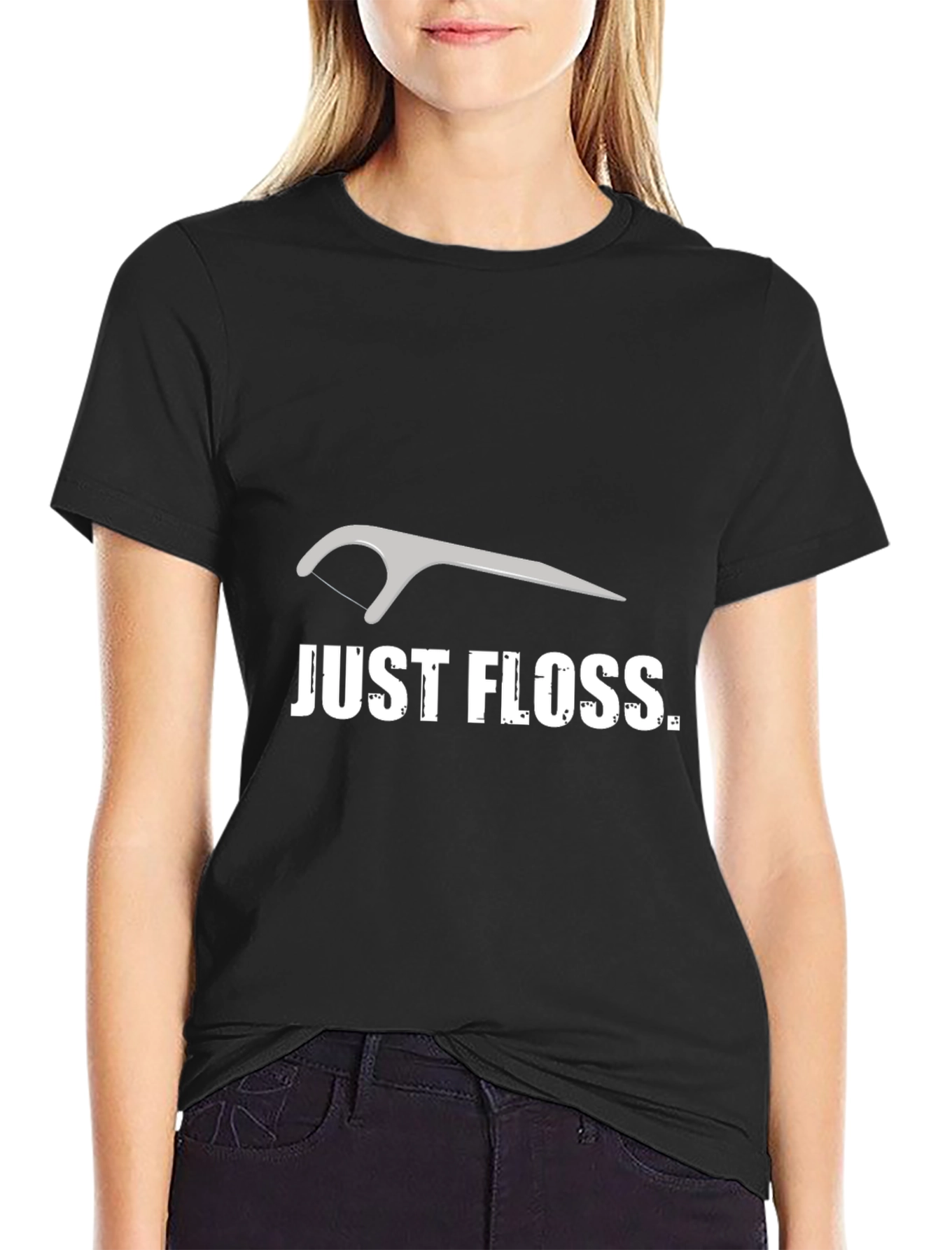 Just Floss Graphic Tee - Dental Hygiene T-Shirt