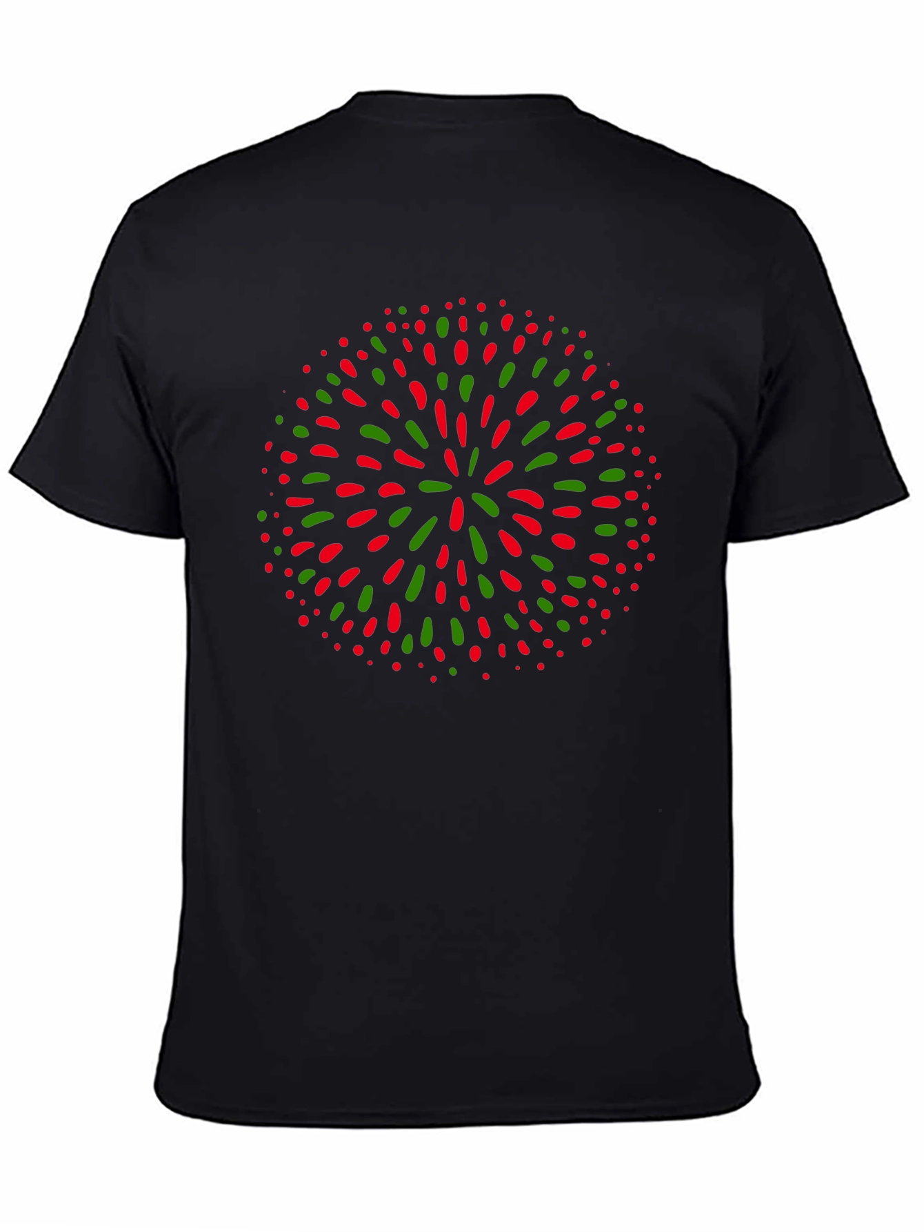 Festive Burst Tee - Red and Green Holiday Graphic