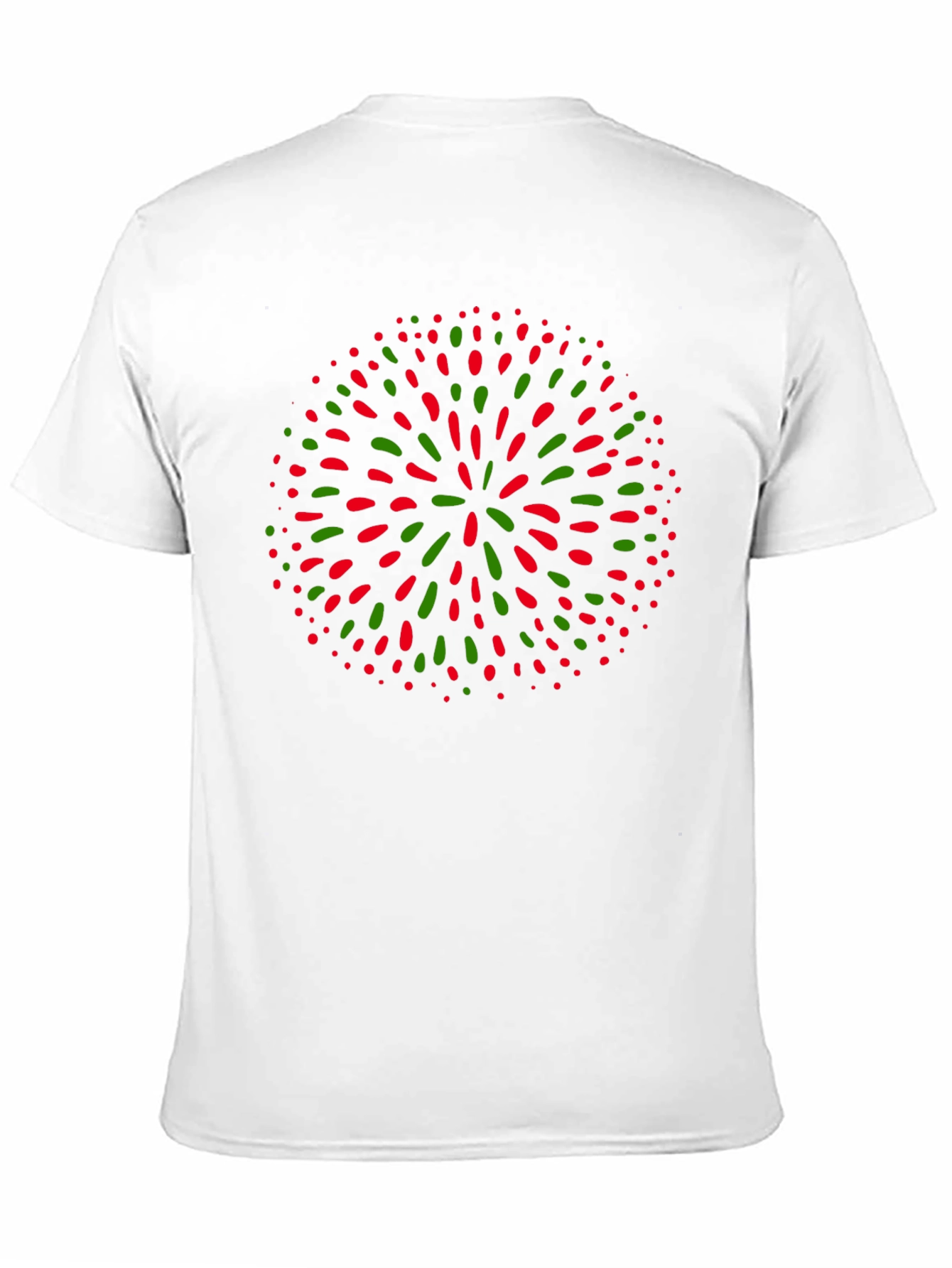 Festive Burst Tee - Red and Green Holiday Graphic