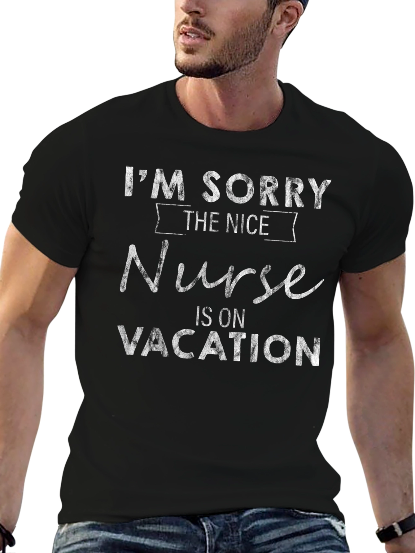 Funny Nurse On Vacation Graphic T-Shirt