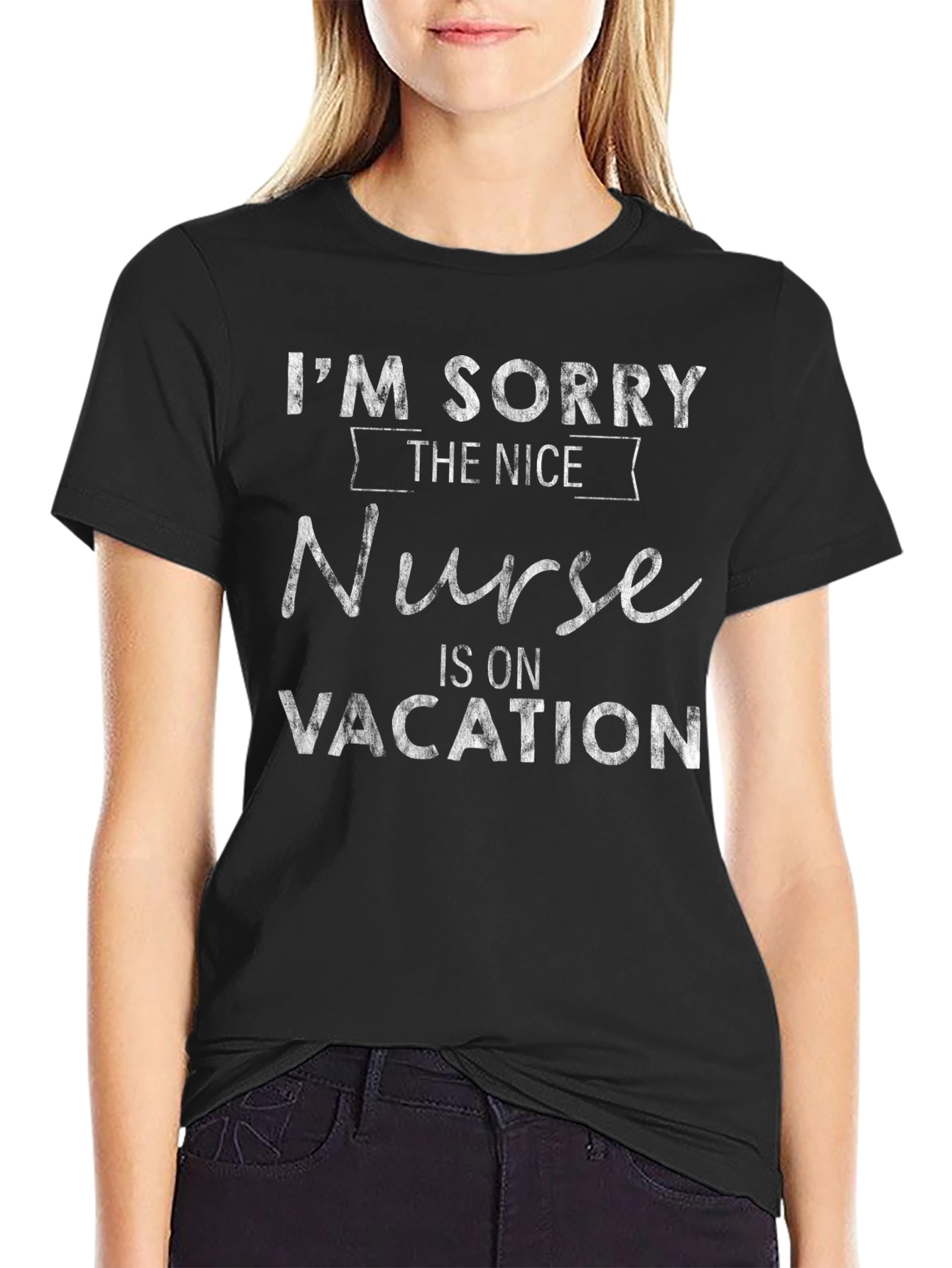Funny Nurse On Vacation Graphic T-Shirt