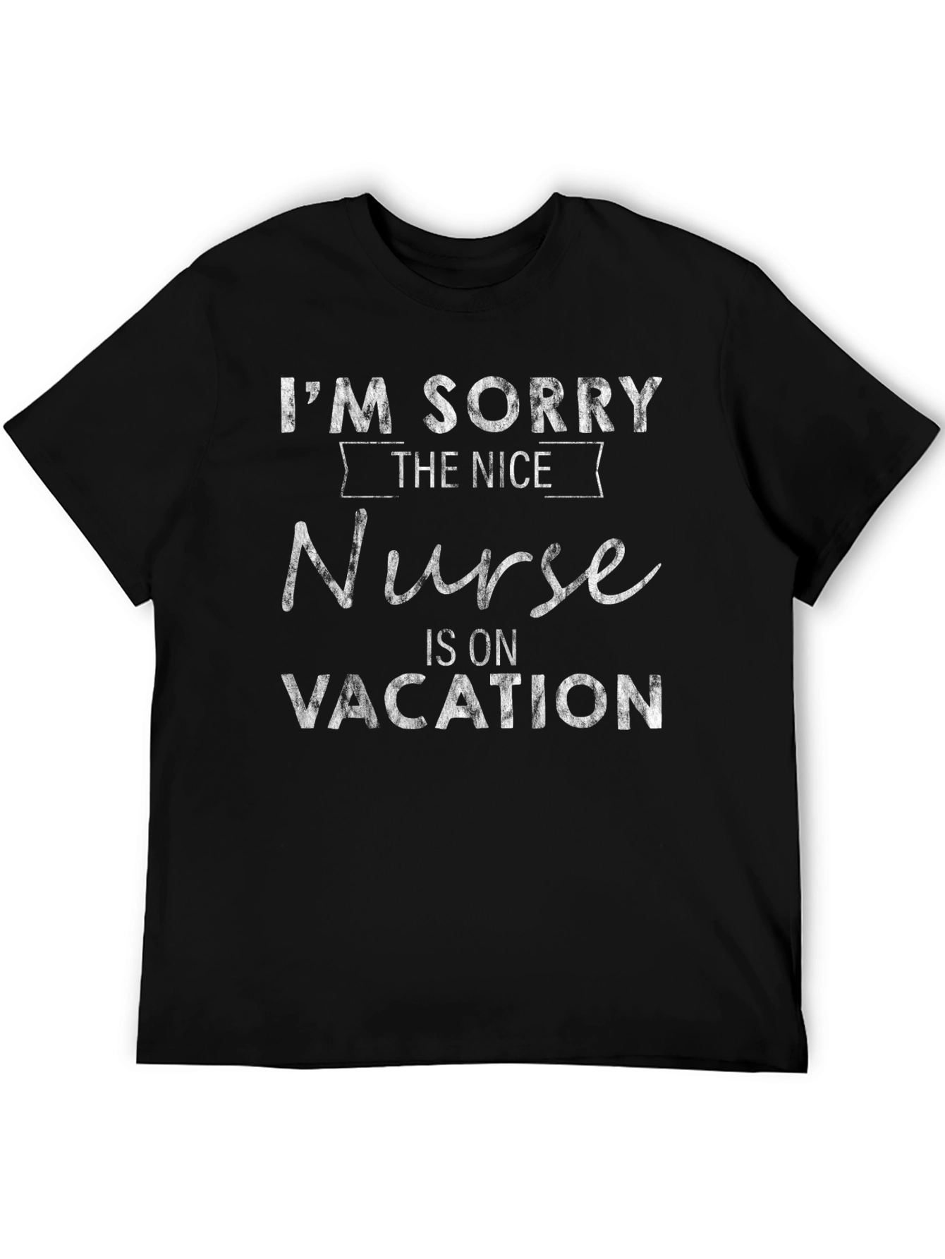 Funny Nurse On Vacation Graphic T-Shirt
