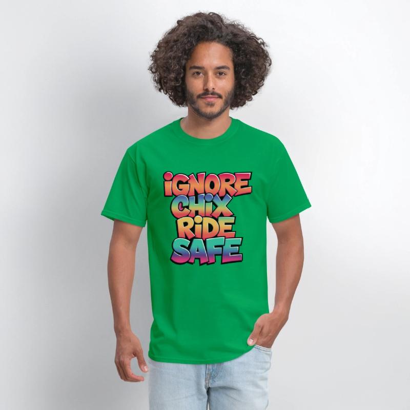 Ignore Chix, Ride Safe, Rider Shirt, Cycling Shirt