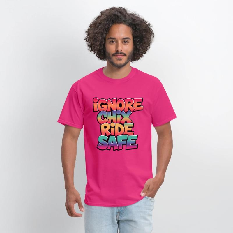 Ignore Chix, Ride Safe, Rider Shirt, Cycling Shirt